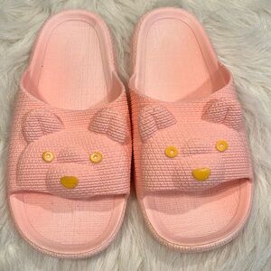 Pastel pink slide sandal for women/kids